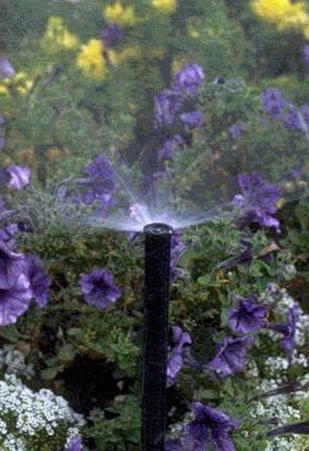 Rain Bird 1806APPRS Pressure Regulating (PRS) Professional Pop-Up Sprinkler, Adjustable 0° - 360° Pattern, 8' - 15' Spray Distance, 6" Pop-up Height, Black