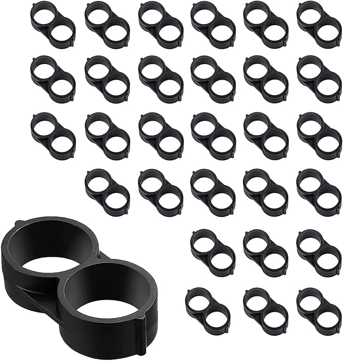 BEADNOVA Drip Irrigation Connectors 30 Pcs 1/2 Inch Barbed Connector Drip Line Plugs End Caps Irrigation Connectors for 1/2 Inch Drip Tubing Water Tubing Gardening Irrigation Supplies (30pcs)