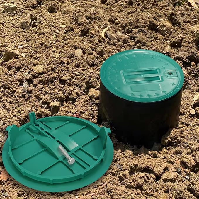 Sprinkler Valve Box Cover 10 Inch Irrigation Control Valve Box Lid Round for Sprinkler Irrigation System One Pieces