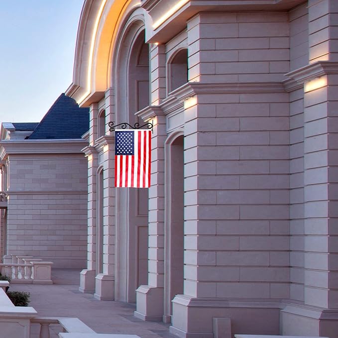 Wall Garden Flag Holder 2 Pack,Wall Garden Flag Stand,Garden Flag Scroll Hanger,Garden Flag Wall Hanger,one Piece Garden Flag Stand for Wall Porch,Great Gifts Ideas