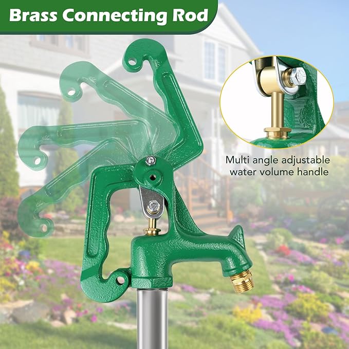 Frost Proof Yard Hydrant,Freeze Proof Outdoor Faucet Frost Free Hydrant for Yard Garden Farm Pasture Irrigation,Water Faucet 3/4" Pipe Connection,4.25ft Total Length 24” Bury Depth