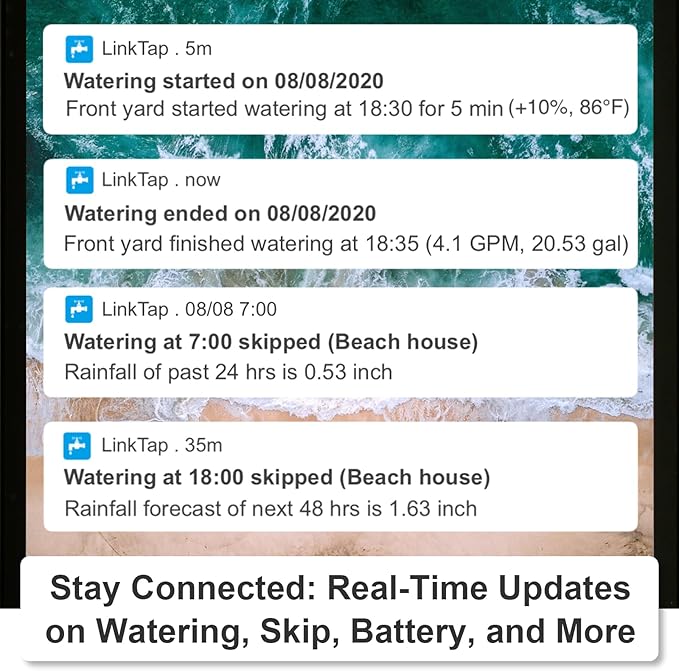LinkTap ValveLinker & Gateway, Battery Powered Smart Sprinkler/Irrigation Controller, Automatic Rain Skip, Better Range Than WiFi, Compatible with LinkTap Wireless Water Timer, Alexa, IP66 (1-Zone)