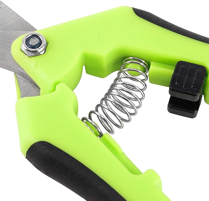 HAKZEON 10 Pack 6.5 Inch Professional Bud Trimming Scissors,Stainless Steel Micro-Tip Gardening Hand Pruners with Straight Blades, for Easy Pruning Garden Tree Pot Plant Flowers