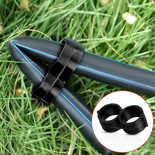 Outus 36 Pieces Drip Irrigation Fittings Kit 1/2 Inch Tubing Fitting Set includes 9 Tees, 9 Couplings, 9 Elbows and 9 End Cap Plugs Drip Barbed Connectors for Compatible Drip or Sprinkler Systems