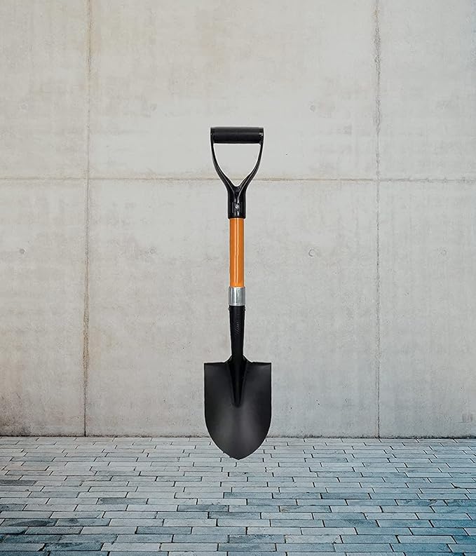 Ashman Short Handle Digging Shovel (6 Pack) Kids Beach Shovel, Shovel for Digging 27-inch with Sturdy Blade, Small Garden Shovel, Kids Snow Shovel, Shovels for Gardening with D- Handle Gardening Tools