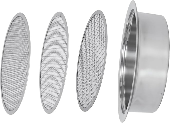 Soil Sifter for Rocks with 3 Sieve Mesh-Sifting Pan for Garden