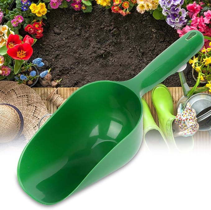 Plastic Garden Shovel Multi-Function Plastic Scoop Soil Shovel Spoons Digging Tool Scoop Gardening Tools Succulent Soil Shovel for Flower Vegetables Soil Transplanting