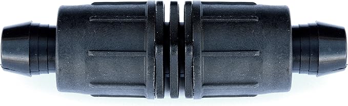 USA Made - 5 PACK 1/2 Inch Acceptable ID .540" - .620" Drip Tape Irrigation Tubing 17mm Coupling Universal Perma-Loc Connector Barbed Locking Fitting - Fits All Brands Rainbird, Netafim, 17mm