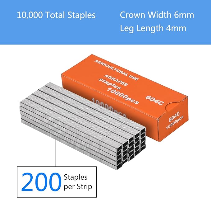 FUNTECK Staples for Plant Tying Machine