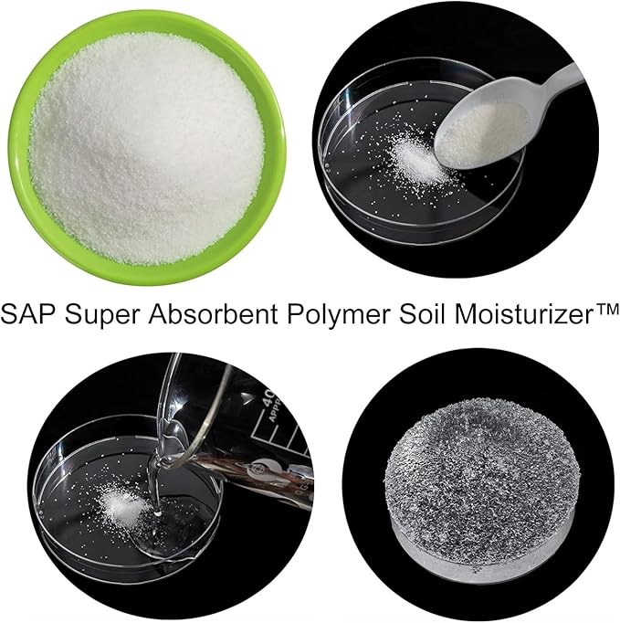 Super Absorbent Polymer Helps Plant Growth and Plant Establishment (1 Pound)