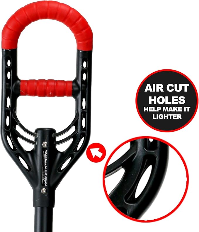 Roamwild Multi-Digger Garden Edger – Reinforced Fibreglass Light Weight Gardening Edging Tool with Edge Clearing Extra Wide Footplates & Unique Dual AIR Light Grip Technology & Root Saw Stump Cutter.