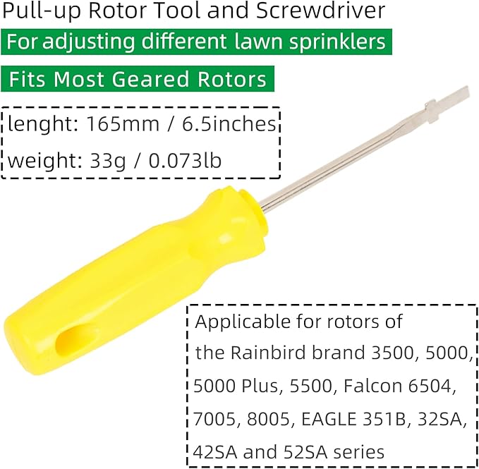 Spray Head Tools Sprinkler Tools with Screwdriver Rotor Removal Tool for Lawn Irrigation Sprinklers System