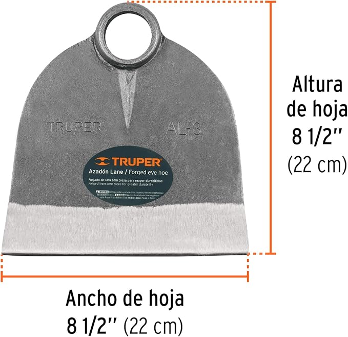 TRUPER AL-3 Round Eye Hoes 1.8Lb (0.81Kg)