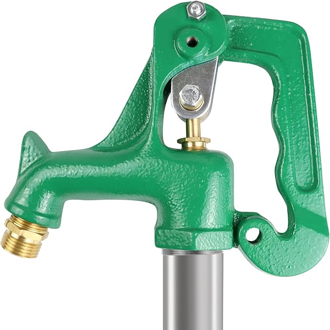 Yard Hydrant Frost Proof Outdoor Faucet Frost Free Freeze Proof Faucet for Yard Garden Farm Pasture Irrigation, Water Hydrant 3/4" Pipe Connection, 6.25ft Total Length 4' Bury