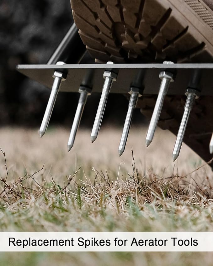 Heeqinn Lawn Aerator Spikes, Replacement Aerator Spike Parts for Lawn Aerator Shoes and Aerator Tools, 2.4inch, 30pcs