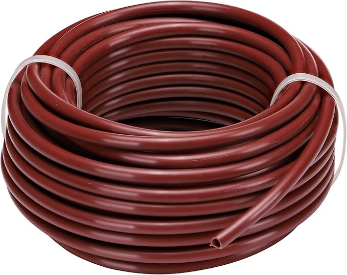 Raindrip R251DT 1/4-Inch Drip Irrigation Supply Tubing, 50-Feet, 1/4-Inch x 50 Feet, for Irrigation Drippers, Drip Emitters, Irrigation Parts, Redwood Polyethylene