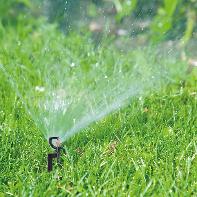 Watering Sprayer, G Type Degree Drip Irrigation Sprinkler Heads Adjustable 360 Drippers Sprinklers Garden System Accessory for Lawn Rotation Spray Nozzle Gardening Micro Sprayers Head