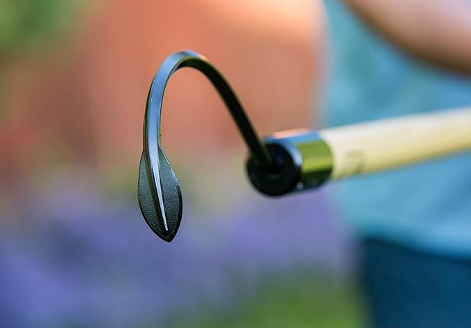 CobraHead® Long Handle Weeder & Cultivator Garden Tool - Forged Steel Blade - Natural 48-Inch Hardwood Handle - Ergonomically Designed for Digging, Edging & Planting - Perfect for Big Gardening Jobs