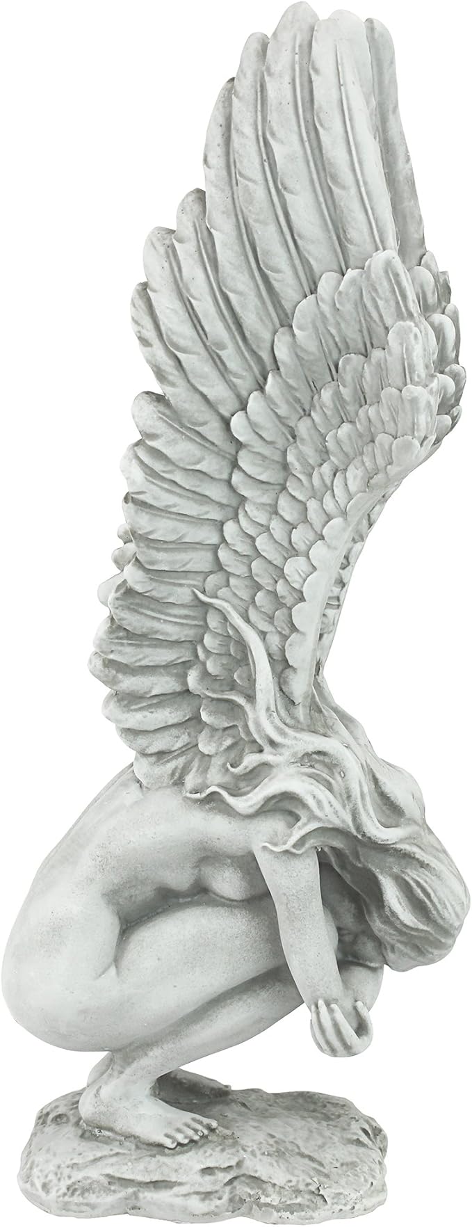 Design Toscano NG33765 Remembrance and Redemption Angel Religious Garden Statue, Medium 15 Inch, Ivory