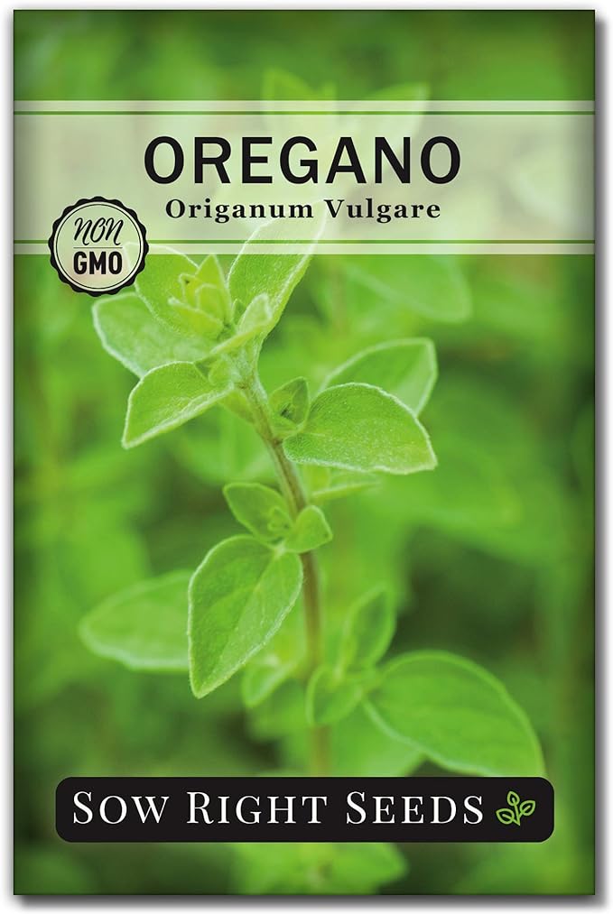 Sow Right Seeds - Oregano Seed for Planting - Non-GMO Heirloom- Instructions to Plant and Grow a Kitchen Herb Garden - Indoor or Outdoor - Gardening Gift - Produces Flavorful Leaves for Seasoning (1)