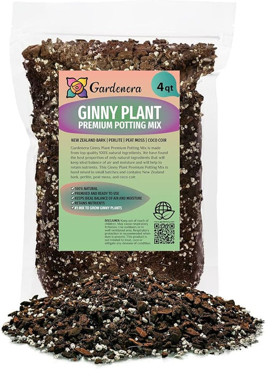 Monstera Ginny Soil Blend - Designed to Meet The Unique Needs of Your Plant - 4 Quart