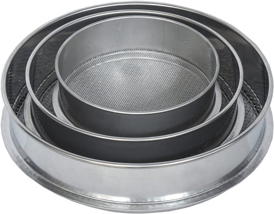 3PCS Soil Sifter for Rocks Sand Compost Sieve