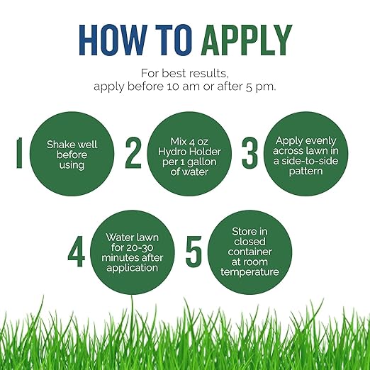 Turf Titan Hydro Holder Wetting Agent - Suspends Moisture in Your Grass Soil, Improves Water Drainage & Nutrient Uptake in Your Turf Grass, Promoting Healthy Soil - Covers 80,000 sq ft (2.5 Gallon)