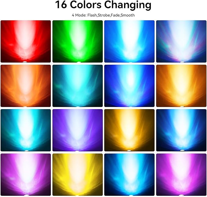 Colored Pond Lights with Timer, RGB Fountain Lights IP68 Waterproof Pond Light, Dimmable Outdoor Landscape Lights for Fish Tank Pond Fountain Garden, 6 Lights