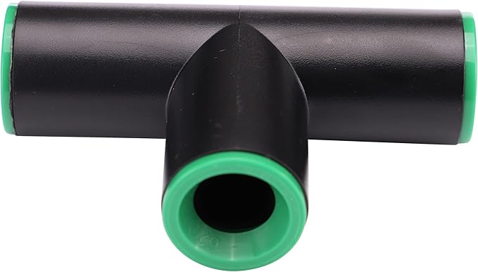 Raindrip 347G00UB Compression Tees, Loose, 1/2-Inch,Black, Green (Pack of 2)