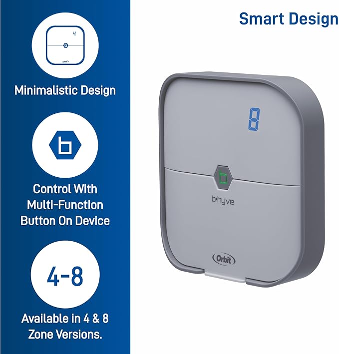 Orbit 57925 B-hyve 8-Zone Smart Indoor Sprinkler Controller