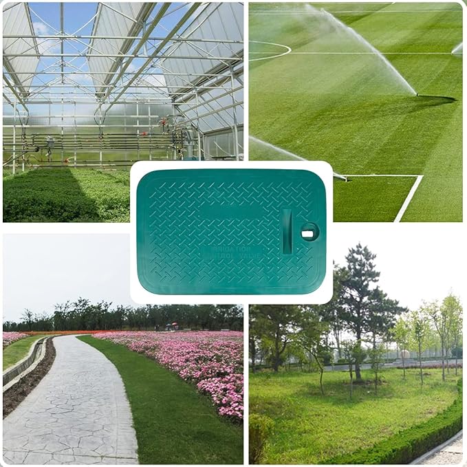 Sprinkler Valve Box Cover Outer Diameter 12x17 Inch Irrigation Control Valve Box Replacement Lid Rectangular One Pieces
