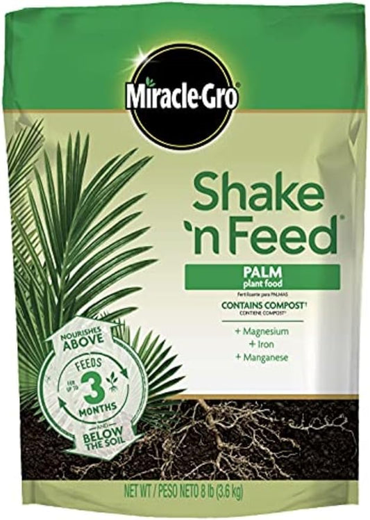 Miracle-Gro Shake 'N Feed Palm Plant Food, 8 lb., Feeds up to 3 Months