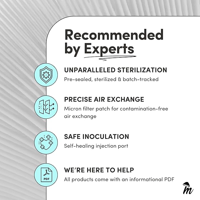 Mycelium's Dung-Loving Mushroom Monotub Bundle - 4LB Substrate & 2LB Milo Grain | Expertly Prepared for Peak Mycelium Growth | Nutrient-Dense for Home Growers | Sterilized Bags for Beginners & Pros