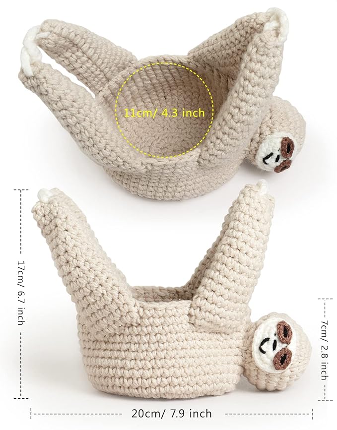 Sloth Gifts Sloth Plant Hanger for Succulent Pot Hanging Planter for Plant Lovers Home Decor Planter Macrame Plant Hanger | 5 Inch Plant Holder