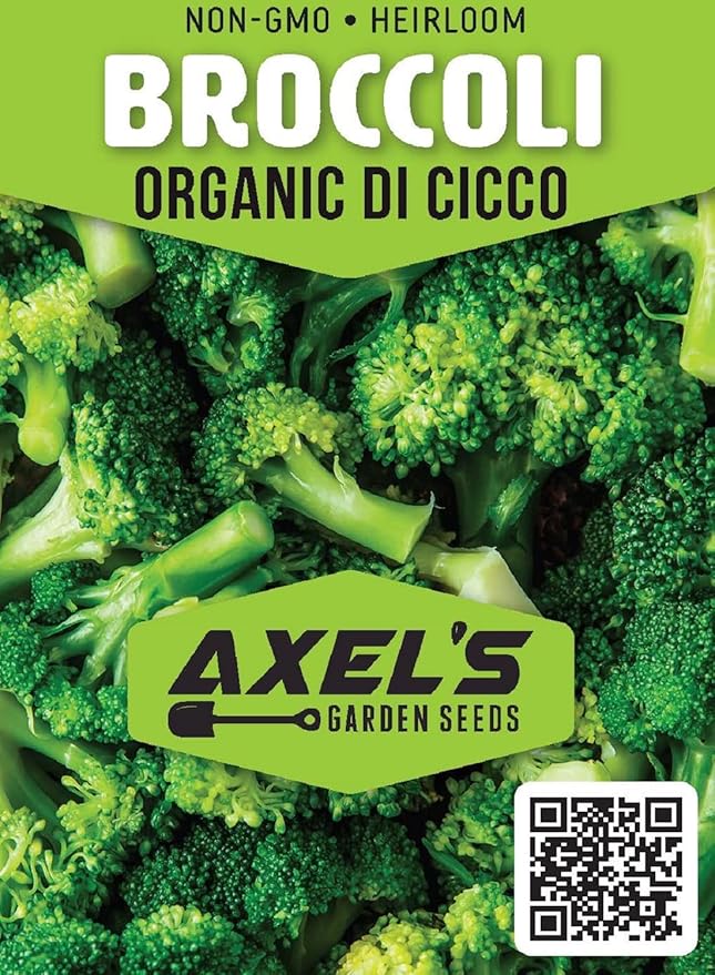 Organic Broccoli Seeds for Planting - 250 Heirloom Non GMO Seeds - Full Planting Instructions to Plant a Home Vegetable Garden - Great Gardening Gift, 3 Packets