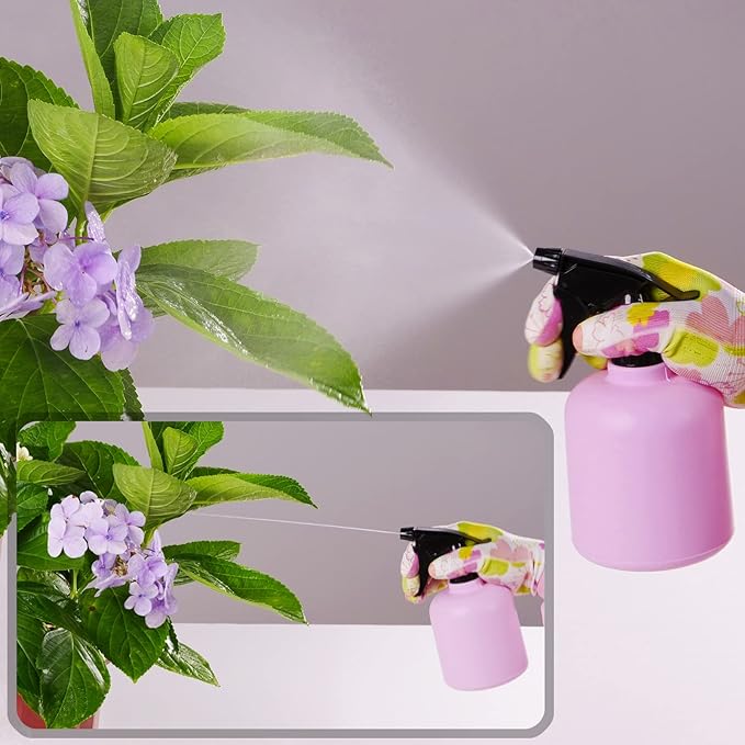 Floral Garden Tools Set,Heavy Duty Gardening Tools for Gardener,Gardening Gifts for Women,Storage Tote Bag,Sleeves,Gloves,Trowel,Transplanter,Rake,Weeder,Cultivator,Pruner,Succulent Hand Tools,Pink