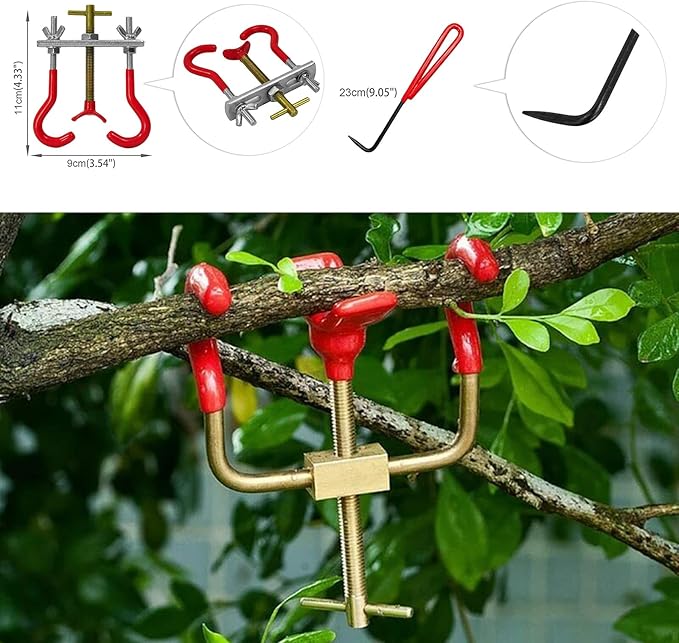 Voilamart 14 Piece Bonsai Tools Kit with Case, Carbon Steel Scissor Cutter Shear Set Garden Plant Tools