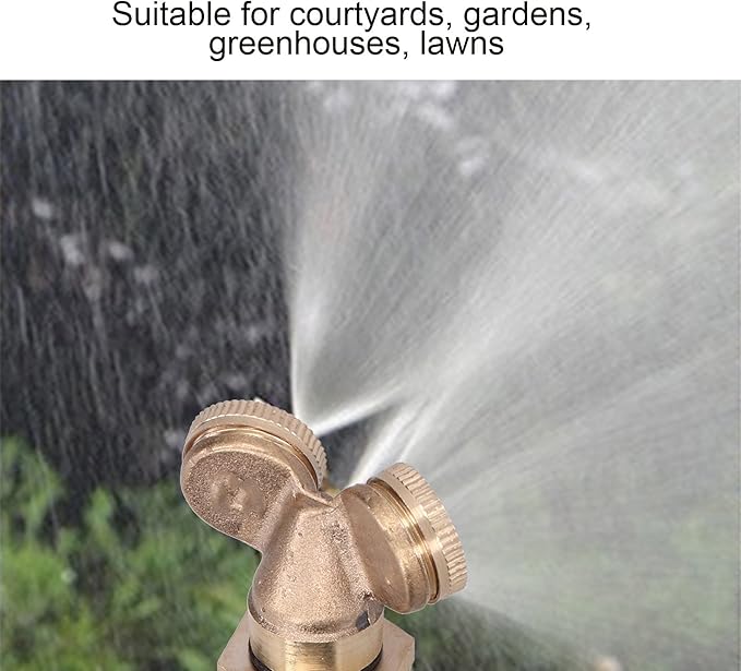 Zerodis Brass Misting Nozzles, 3Pcs Spray Nozzles with Filter for Landscaping, Outdoor Cooling & Irrigation