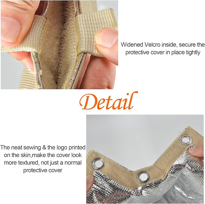 Backflow Cover, Backflow Preventers Protection, Pressure Vacuum Breaker Cover for Winter, Insulated Cover Pouch for Irrigation Backflow Valve, Sprinkler Valves Cover in Snow or Sun Exposure – Beige