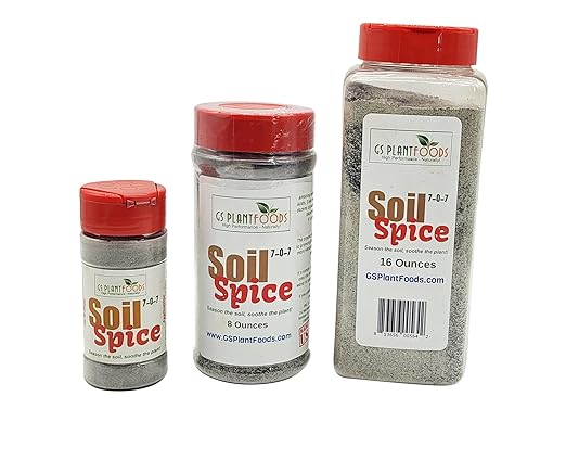 Soil Spice Plant Fertilizer - All Purpose Organic Plant Food (16 oz) - Organic Fertilizer with Compact & Easy to Use Shaker - Great for Herb Gardens, House Plants, Potted Plant (16 Ounce)