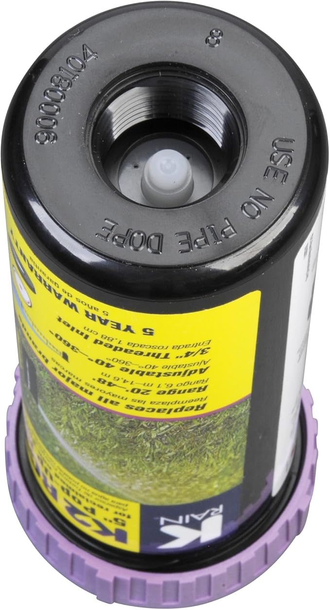 K Rain K2 RCW 3/4" Female Inlet 5" Pop-Up | 2.5 GPM Single Stream Nozzle | 40° - 360° Arc Spray Pattern | for Reclaimed Water