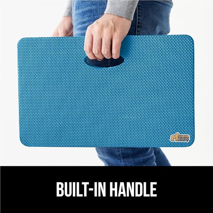 Gorilla Grip Extra Thick Kneeling Pad, Supportive Soft Foam Cushioning for Knee, Water Resistant Construction for Gardening, Bathing Baby, Workout Supplies, Lightweight, Garden Work Gifts