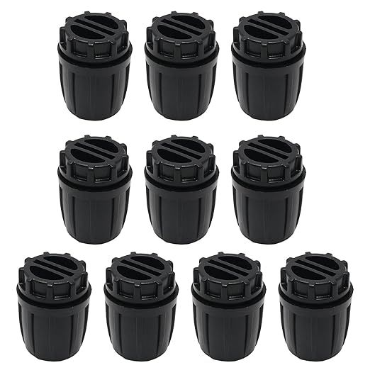 10Pcs 1/2 inch Drip Irrigation Fittings End Plugs Compatible with 16mm Connectors, Drip Irrigation Fittings End Caps for 1/2" ID x 0.63''~0.65" OD Drip Irrigation Tubing