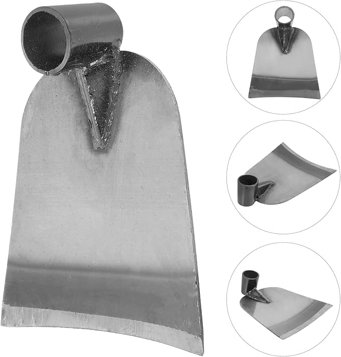 Garden Hoe Weeding Garden Hoe Replacement Head Garden Digging Hoe Head Agricultural Tool for Garden Lawn Yard Loosen Land Weeding Round Eye Hoe Replacement Cultivator Hoe