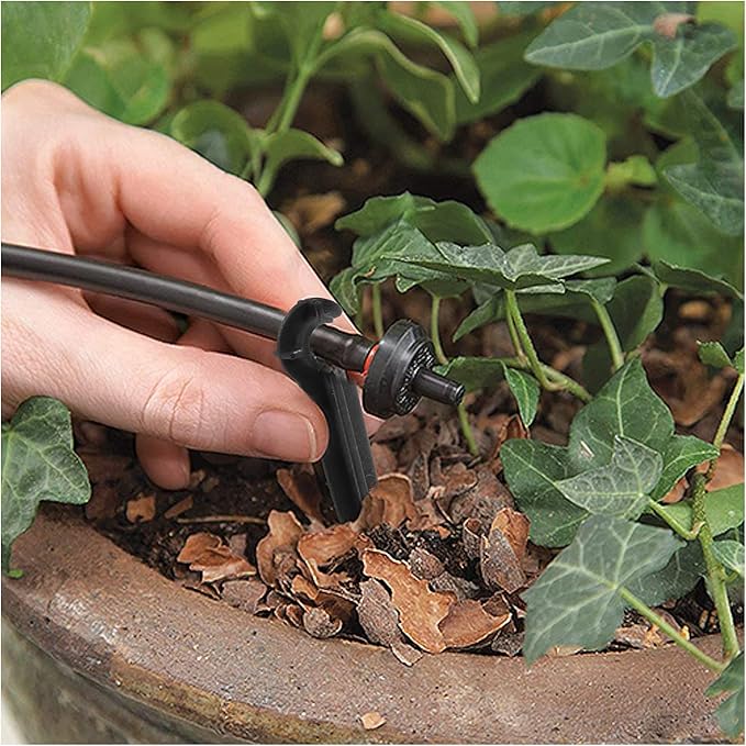 240 Pcs Irrigation Drip Support Stakes for 1/4 Inch Drip Tubing, Tubing Hose Holder for Vegetable Gardens, Plants or Flower Beds