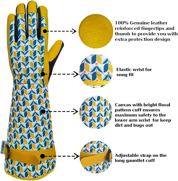 Gardening Gloves for Women and Men, Thorn Proof&Puncture Resistance Garden Gloves,Gauntlet Gloves,Gifts