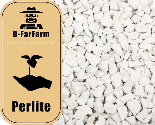Chunky Perlite Bulk 5Qt, Horticultural Pearlite Coarse Perlite for Plants Indoor, Additive Conditioner Mix, Improve Drainage and Ventilation, Help Root Growth (5-10mm)