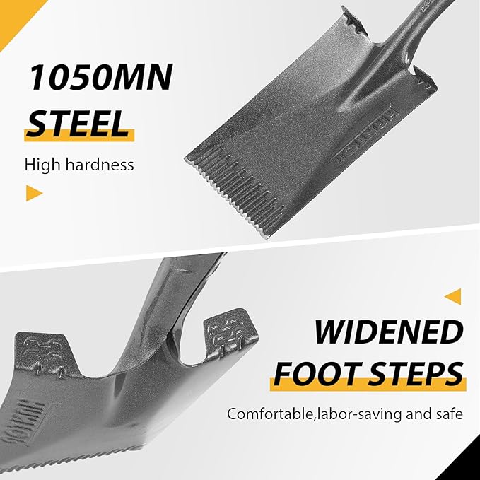 Spade Shovel Garden Spade Flat Shovel Digging Shovel Trenching Spade Shovel for Gardening Edging,43 inches