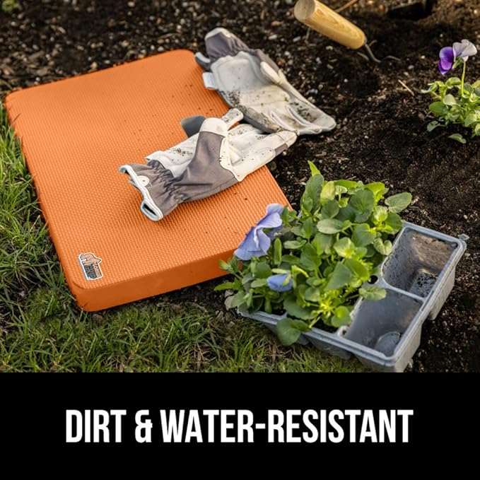 Gorilla Grip Extra Thick Kneeling Pad, Supportive Soft Foam Cushioning for Knee, Water Resistant Construction for Gardening, Bathing Baby, Workout Supplies, Lightweight, Garden Work Gifts