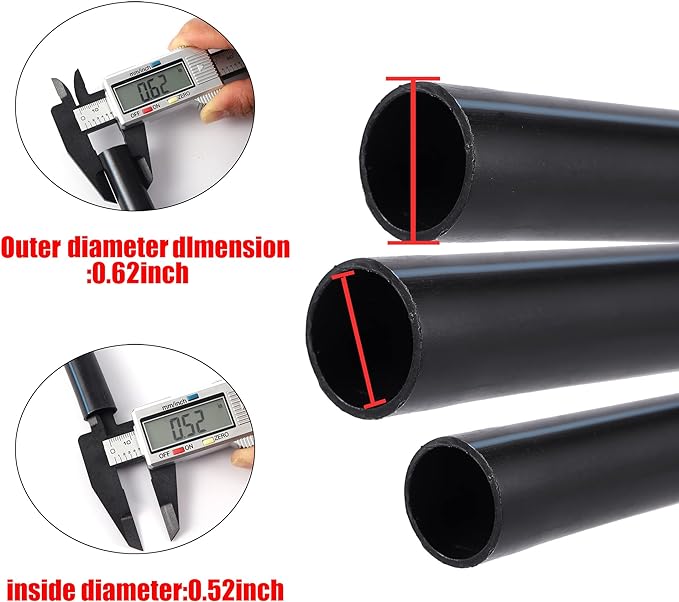 Locked Barbed Tee Connectors,1/2 Inch to 1/4 Inch Irrigation Tubing Fittings Kit for (1/2'' ID x 0.60''-0.63'' OD) 16mm Drip Tubing (20 Pcs Barbed Tee 3-Way)